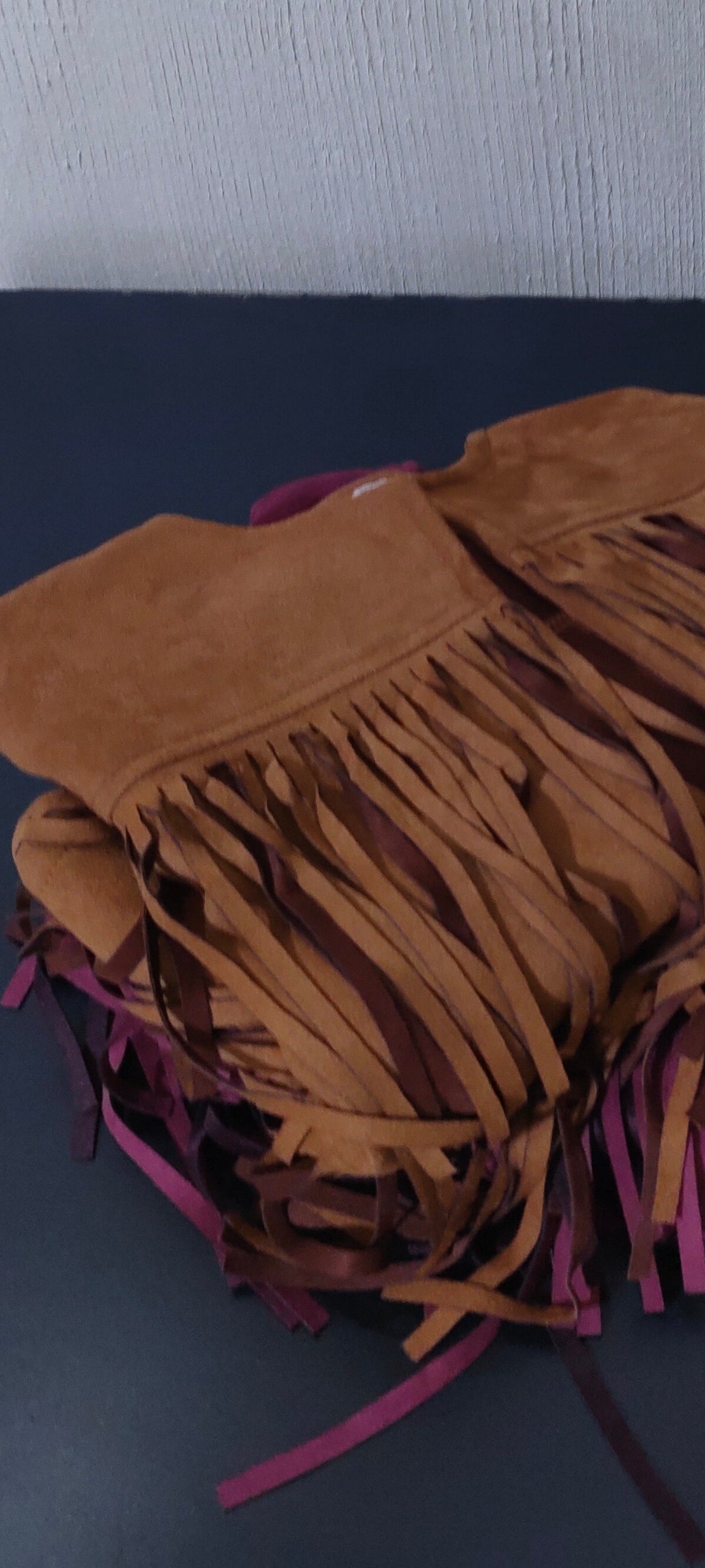 Camel SuedeFringe Jacket