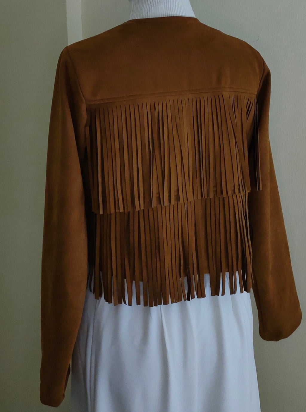 Camel SuedeFringe Jacket